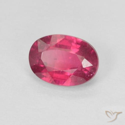 Rubi Luz vermelha Natural 1.16ct, oval, VS