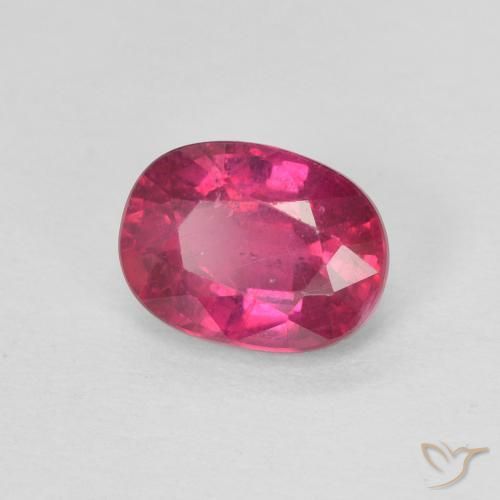 Rubi Luz vermelha Natural 1.16ct, oval, VS-SI