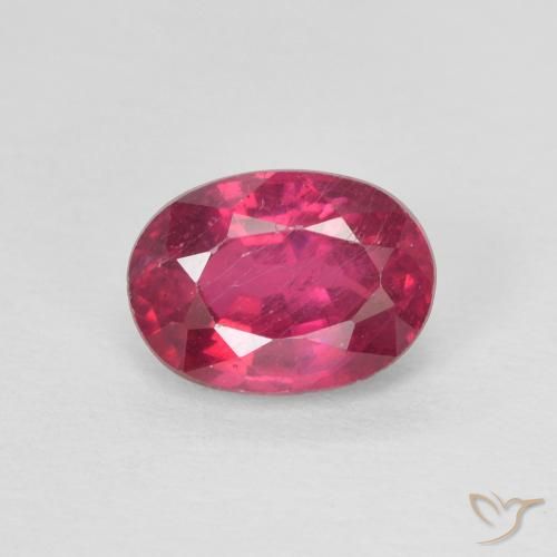 1.20ct Natural Luz vermelha Rubi, oval, VS-SI