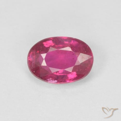 0.99ct Natural Luz vermelha Rubi, oval, VS-SI