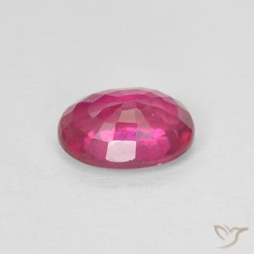 Rubi Luz vermelha Natural 0.99ct, oval, VS-SI