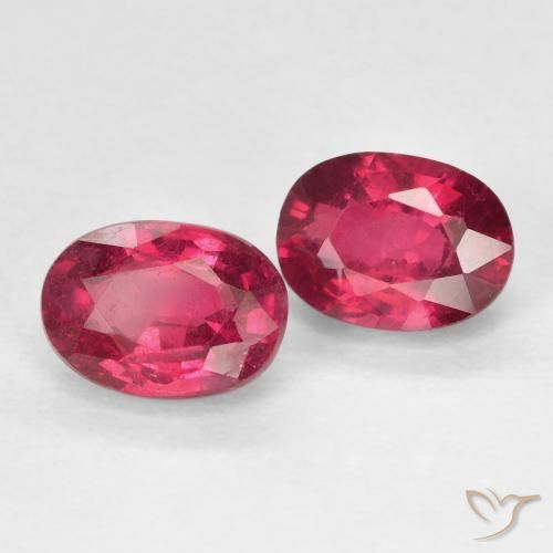 Pedras preciosas de Rubi Vermelho rosado natural de 2.61 ct, oval, VS