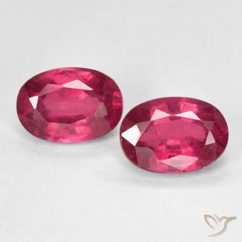 2.44ctw Natural Rosa Avermelhado Profundo Rubi, oval, VS, Photo A