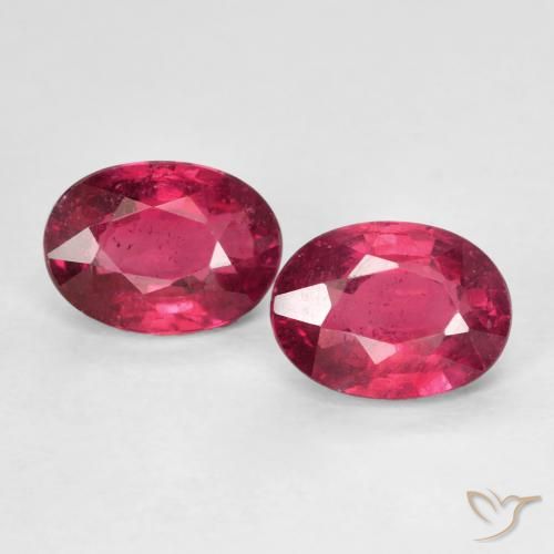 2.51ctw Natural Medium Dark-Red Rubi, oval, VS