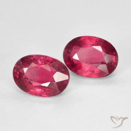 Pedras preciosas de Rubi Medium Dark-Red natural de 2.51 ct, oval, VS