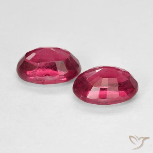 Pedras preciosas de Rubi Medium Dark-Red natural de 2.51 ct, oval, VS