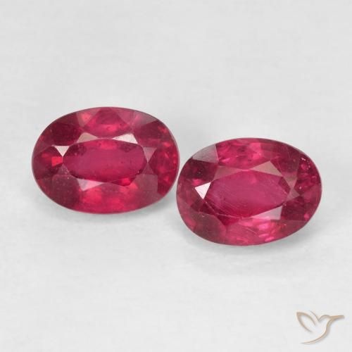 2.76ctw Natural Rosa Avermelhado Profundo Rubi, oval, VS