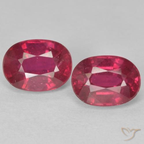 2.68ctw Natural Medium Dark-Red Rubi, oval, VS