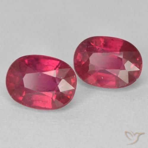 Pedras preciosas de Rubi Medium Dark-Red natural de 2.68 ct, oval, VS