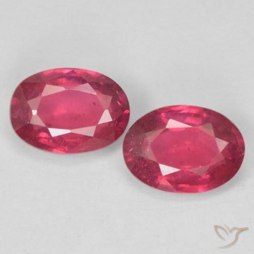 2.05ctw Natural Rosa Avermelhado Profundo Rubi, oval, VS