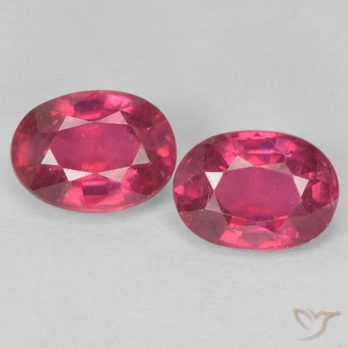 2.40ctw Natural Luz vermelha Rubi, oval, VS