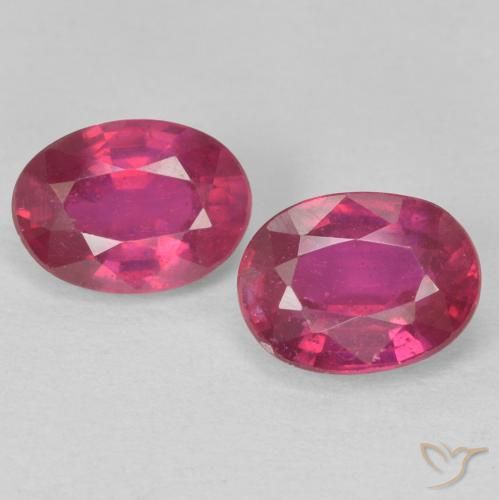 2.15ctw Natural Luz vermelha Rubi, oval, VS