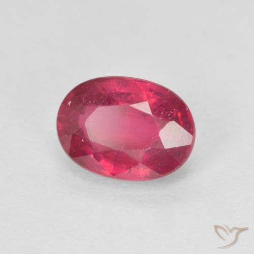 Rubi vermelho médio Natural 1.34ct, oval, VS