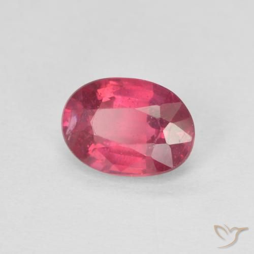 Rubi vermelho médio Natural 1.04ct, oval, VS