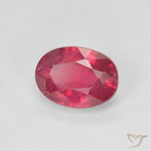 Rubi vermelho médio Natural 1.33ct, oval, VS