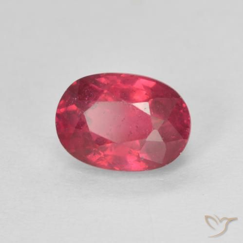 Rubi Vermelho rosado Natural 1.45ct, oval, VS