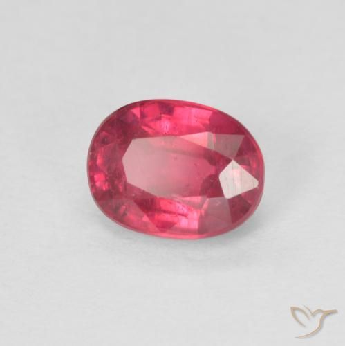 Rubi vermelho médio Natural 1.23ct, oval, VS