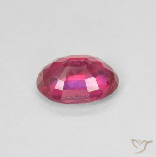 Rubi Luz vermelha Natural 0.99ct, oval, VS-SI