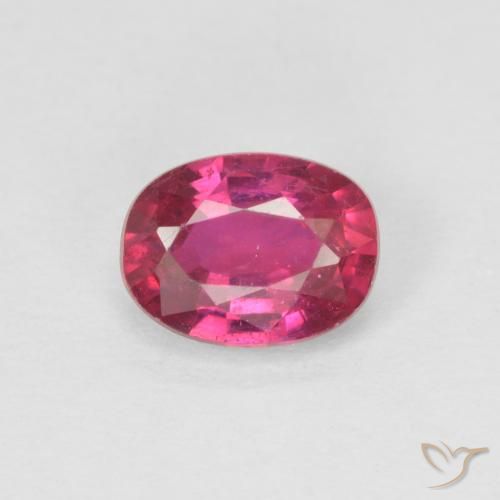 1.04ct Natural Luz vermelha Rubi, oval, VS