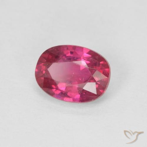Rubi Luz vermelha Natural 1.04ct, oval, VS