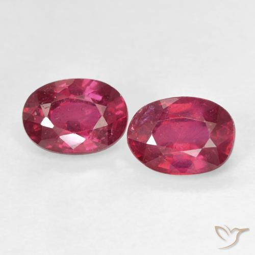 2.33ctw Natural Vermelho rosado Rubi, oval, VS