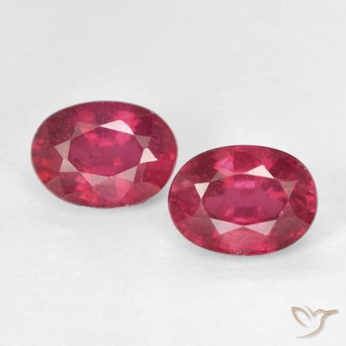 2.57ctw Natural Medium Dark-Red Rubi, oval, VS