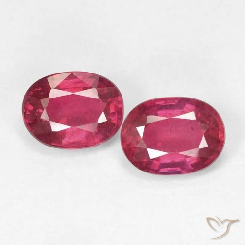 2.06ctw Natural Rosa Avermelhado Profundo Rubi, oval, VS