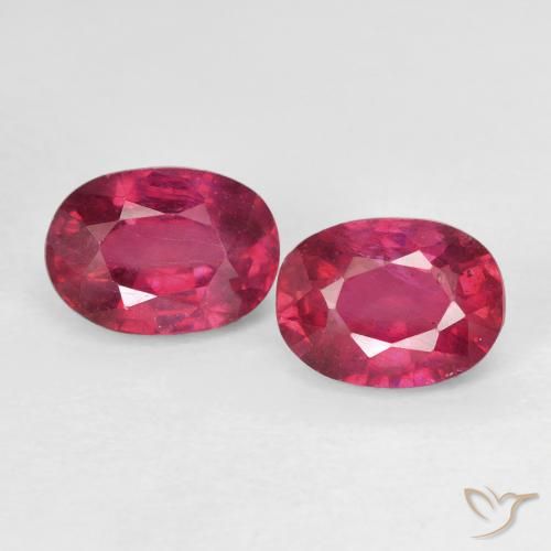 2.51ctw Natural Medium Dark-Red Rubi, oval, VS
