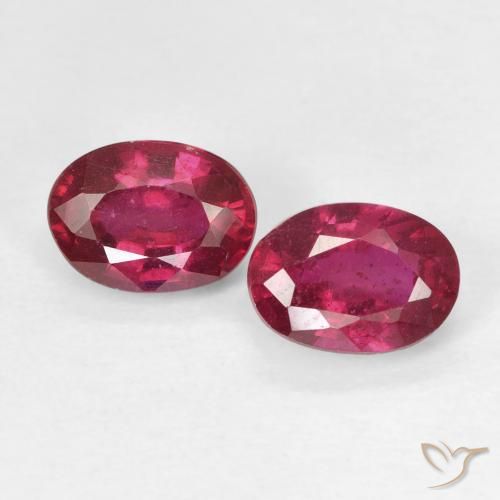 2.22ctw Natural rosa avermelhado Rubi, oval, VS