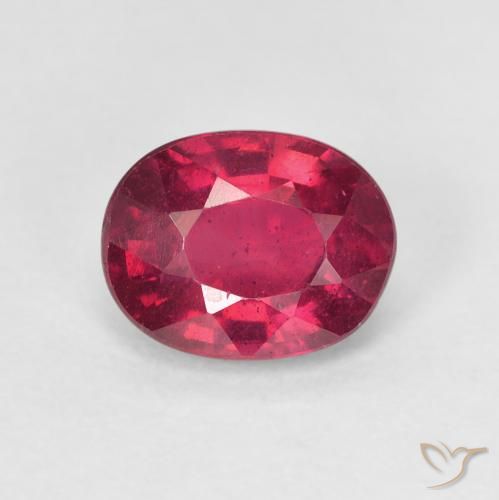 1.78ct Natural Rosa Avermelhado Profundo Rubi, oval, VS