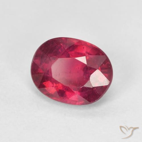 Rubi Rosa Avermelhado Profundo Natural 1.78ct, oval, VS