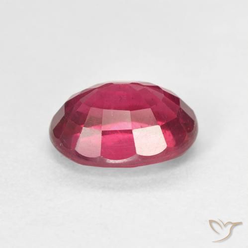 Rubi Rosa Avermelhado Profundo Natural 1.96ct, oval, VS