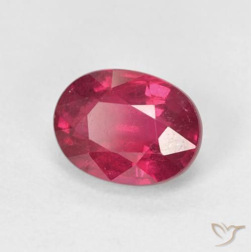 Rubi Rosa Avermelhado Profundo Natural 1.99ct, oval, VS