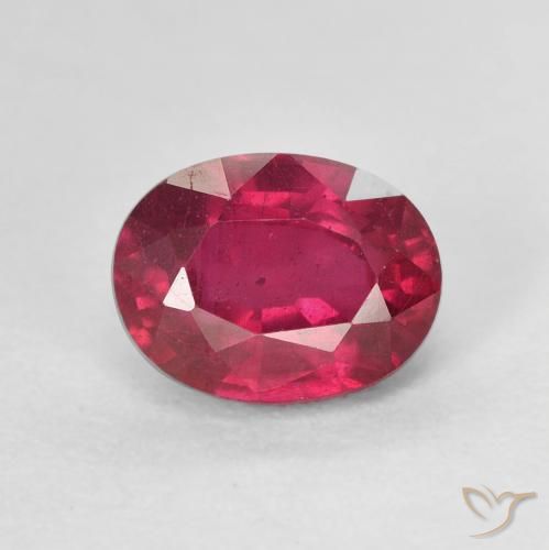 2.24ct Natural Rosa Avermelhado Profundo Rubi, oval, VS