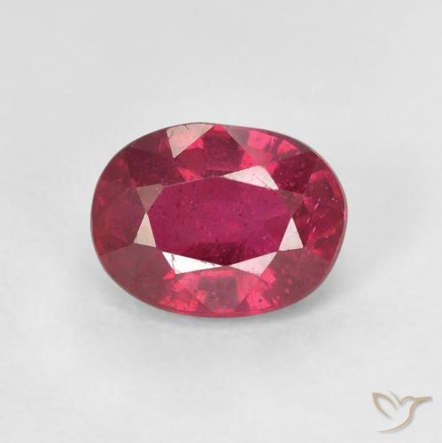 1.76ct Natural Jam Red Rubi, oval, VS