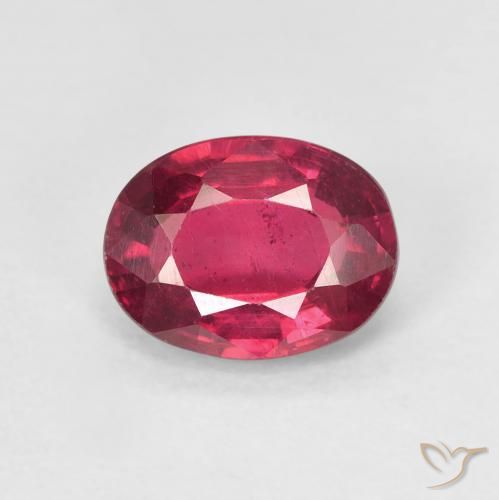 1.68ct Natural Jam Red Rubi, oval, VS