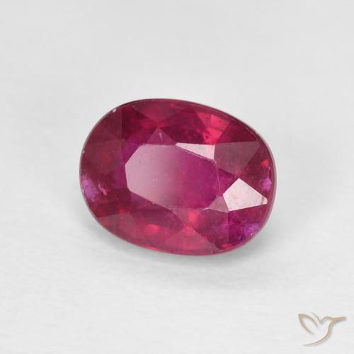 Rubi Luz vermelha Natural 1.90ct, oval, VS