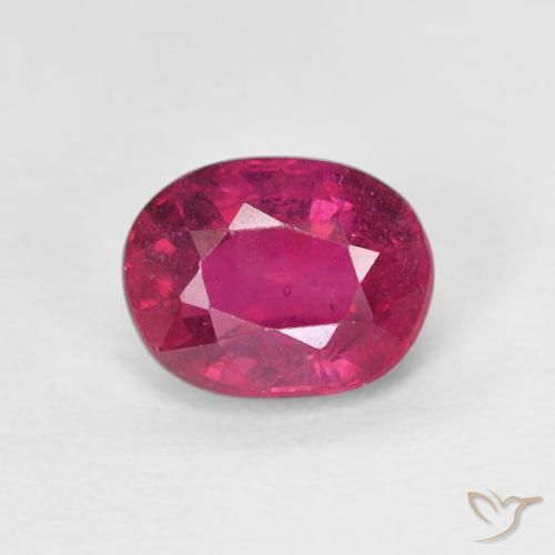 1.88ct Natural Luz vermelha Rubi, oval, VS
