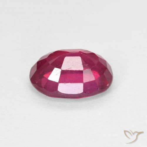 Rubi Vermelho rosado Natural 1.78ct, oval, VS