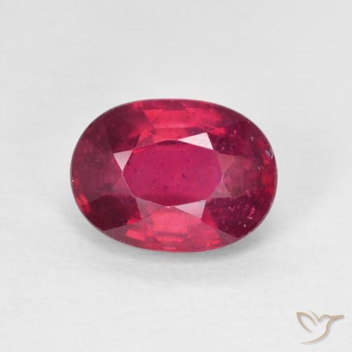 1.99ct Natural Medium Dark-Red Rubi, oval, VS