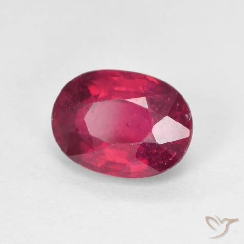 Rubi Medium Dark-Red Natural 1.99ct, oval, VS