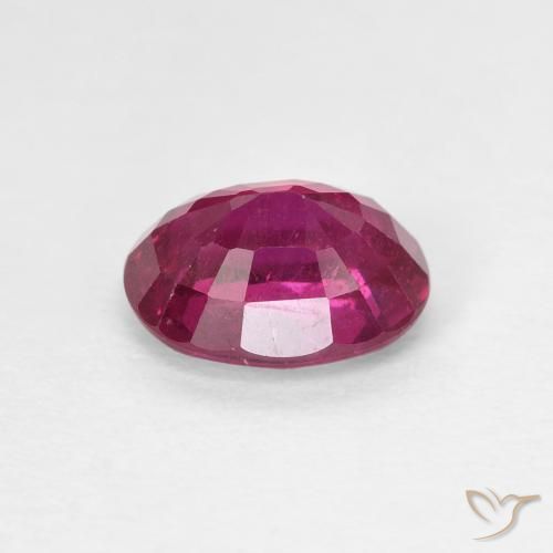Rubi Vermelho rosado Natural 1.73ct, oval, VS