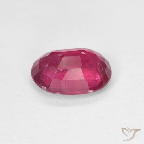 Rubi Rosa Avermelhado Profundo Natural 1.58ct, oval, VS