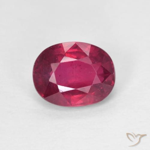 1.78ct Natural Rosa Avermelhado Profundo Rubi, oval, VS