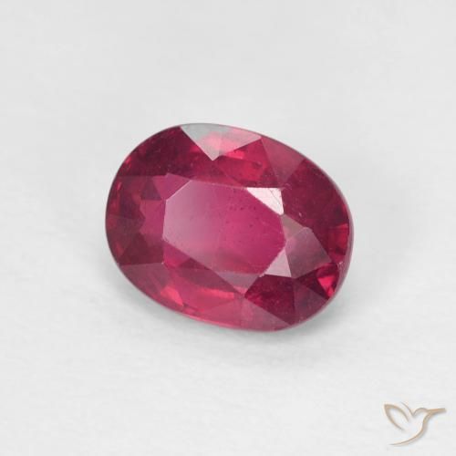 Rubi Rosa Avermelhado Profundo Natural 1.78ct, oval, VS