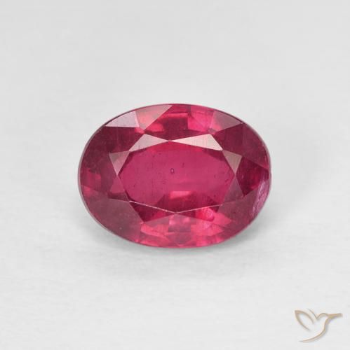 1.89ct Natural Medium Dark-Red Rubi, oval, VS