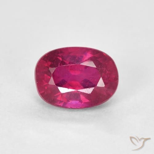 1.29ct Natural Luz vermelha Rubi, oval, VS