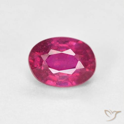 1.24ct Natural Luz vermelha Rubi, oval, VS