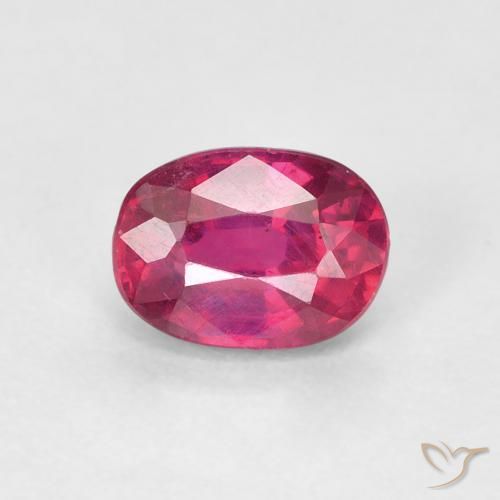 1.18ct Natural Luz vermelha Rubi, oval, VS