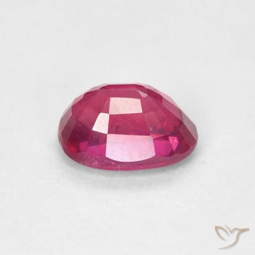 Rubi Luz vermelha Natural 1.18ct, oval, VS